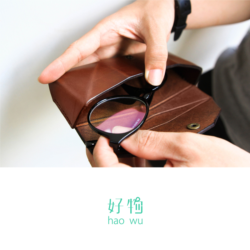 【甲蟲仙生製革室】蟲型切面眼鏡盒( M )-手工真皮眼鏡盒-鉛筆盒