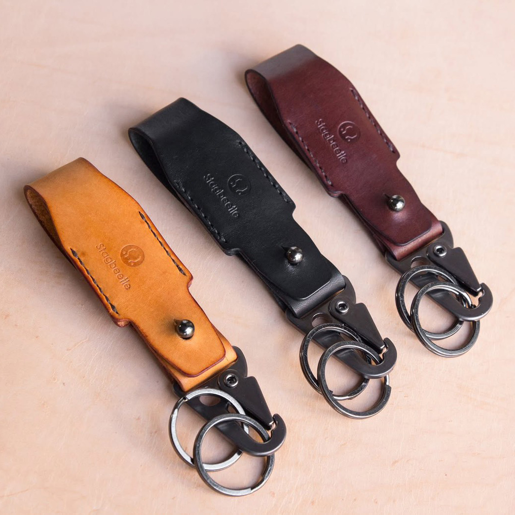 【甲蟲仙生製革室】皮革鑰匙圈