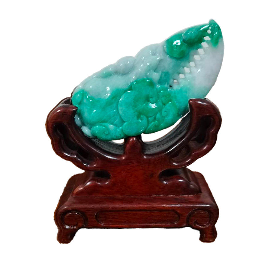 翡翠玉(A貨)富甲天下~招財如意~吉祥招財翡翠玉