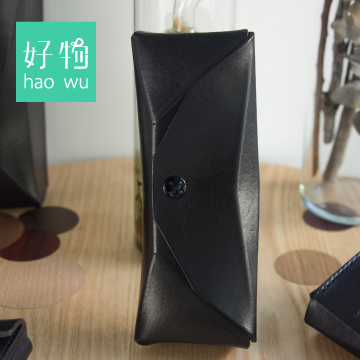 【甲蟲仙生製革室】蟲型切面眼鏡盒( M )-手工真皮眼鏡盒